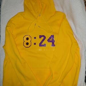 Yellow Hoodie with Purple Accents